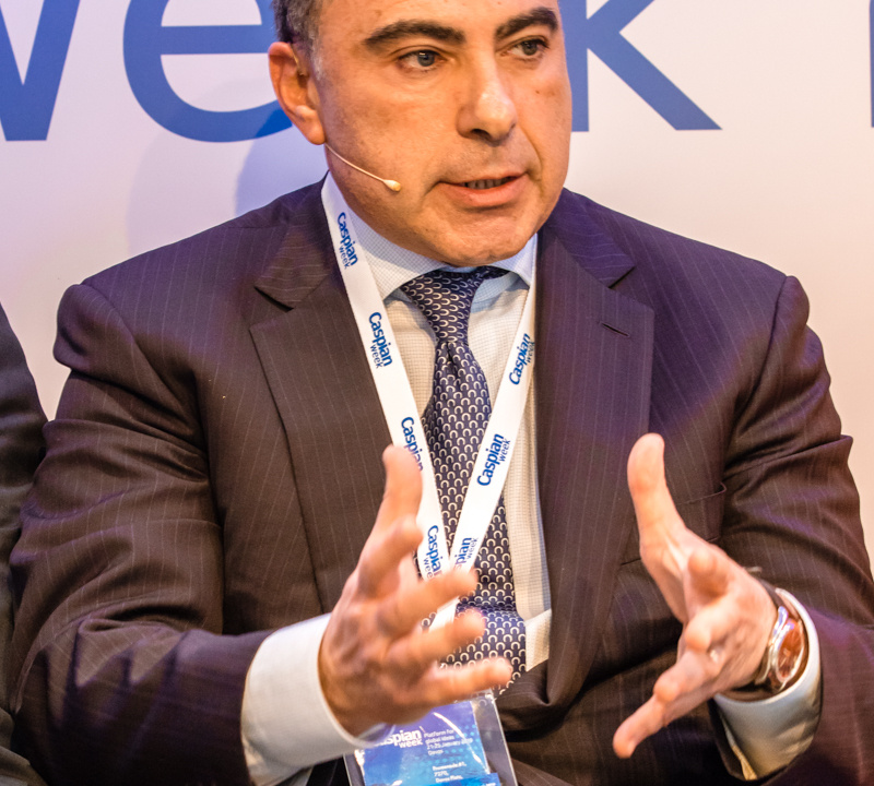 Asgardia | Leon Shpilsky, Minister of Finance of Asgardia, delivers his presentation on Caspian Week in Davos 2019