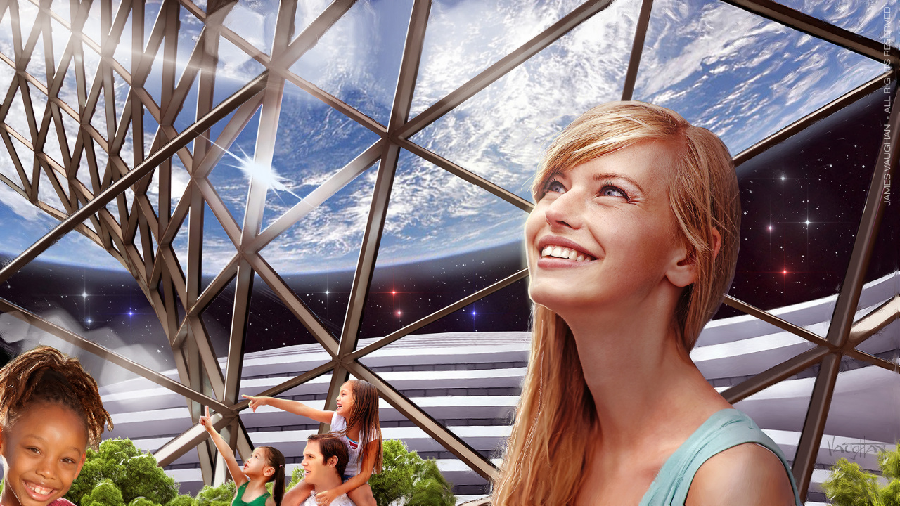 Asgardia | Happy blond girl by James Vaughan