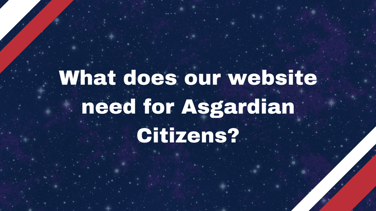 What features does our website need for Asgardian Citizens?