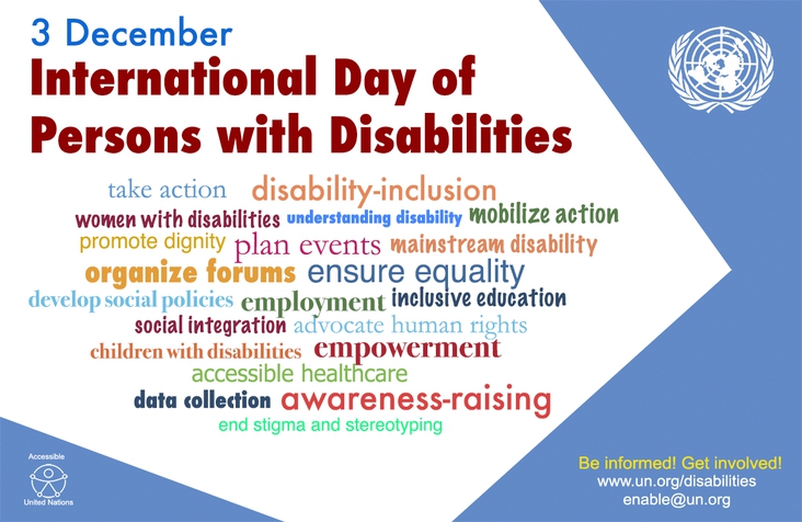 International Day of Disabilities - December 3