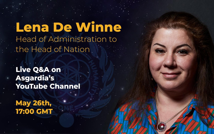 Q&A Live stream with Lena De Winne - Asgardia's Head of Administration to the Head of Nation