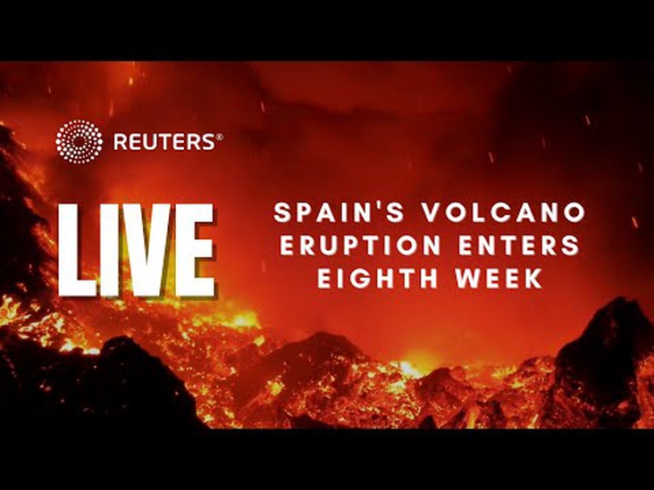 LIVE: Spain's La Palma volcano spews lava and ash eight weeks on