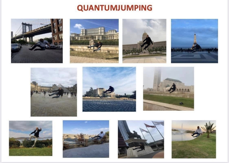 QuantumJumping in  Zero Gravity