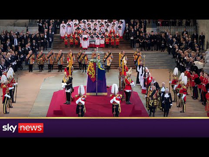 Queen lies in state at Westminster