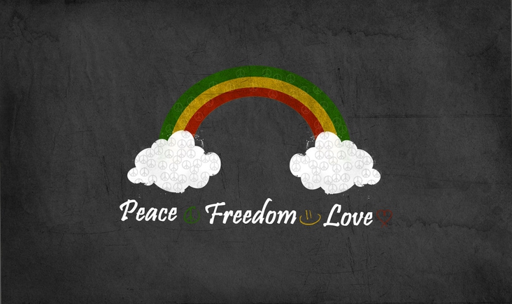 Peace, freedom, love