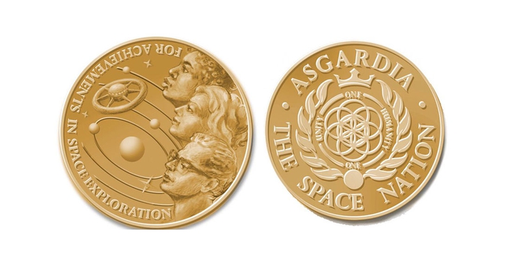 Gold medal of Asgardia