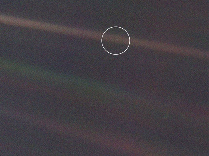 We come from a pale blue dot, but we're made for the infinity