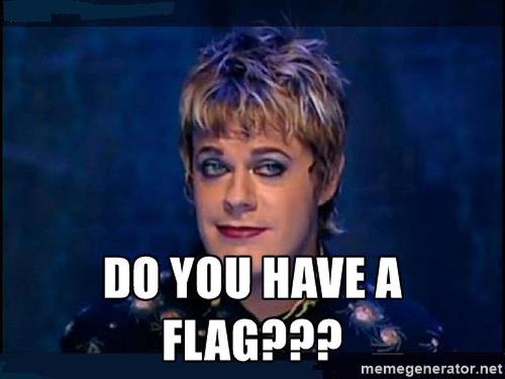 Do you have a flag? Or space presence?