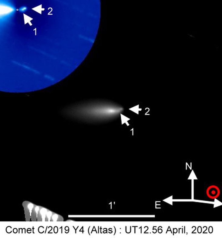 Comet C/2019 Y4 (Atlas) is shattering, requires investigation, 