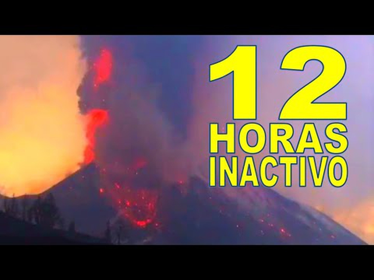 12 HORAS INACTIVO el volcán de La Palma No hay señal de tremor