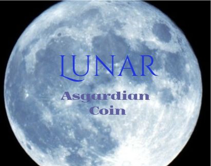 Representación de la moneda Asgardiana Luna