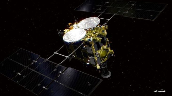 El día de hoy fue desplegado de la sonda japonesa de exploración de asteroides, la sonda Hayabusa 2, el rover de exploración Minerva II 1