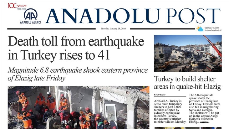 Death toll from earthquake in Turkey rises to 41