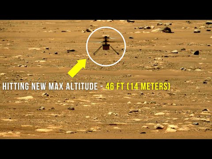 NEW RECORD! Watch Ingenuity Mars Helicopter Flies As High As 14 Metres, Shatters Previous Record