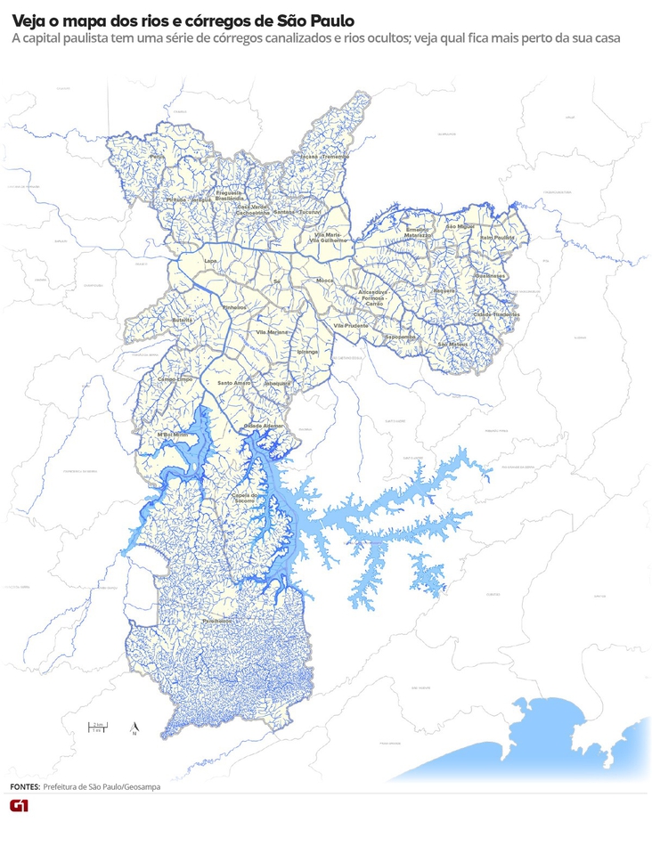 São Paulo - A cidade com mais de 600 rios e a crise hídrica de 2014