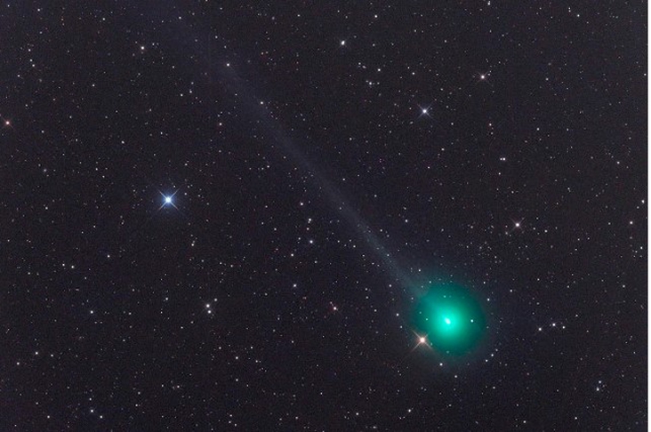 SWAN a green blue comet
