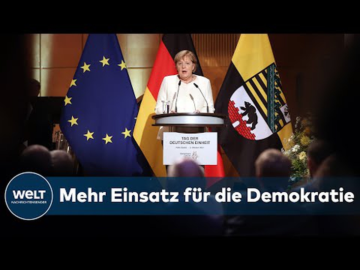 ANGELA MERKEL: Rede zum Tag der Deutschen Einheit - Feierlichkeiten in Halle