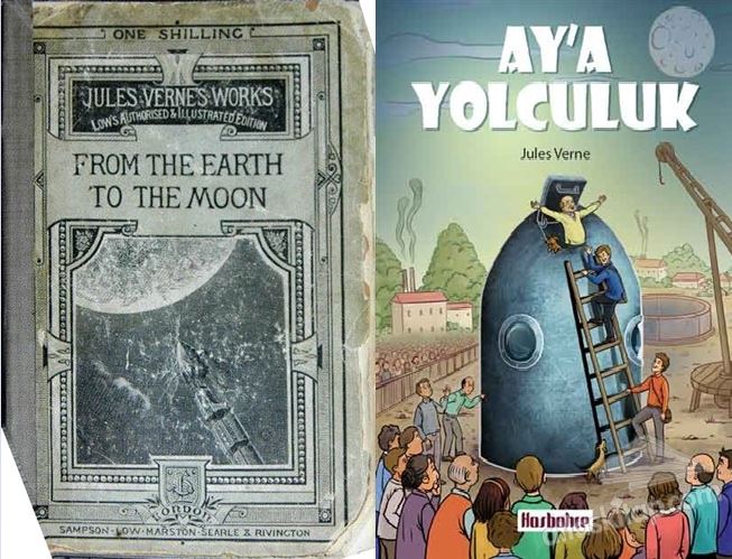 Jules Verne / From the Earth to the Moon....Aya Yolculuk....