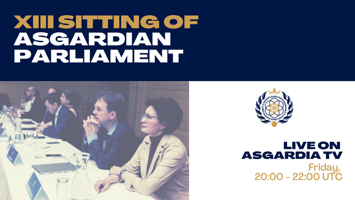 XIII Sitting of Asgardian Parliament To Be Broadcast Live on Asgardia TV