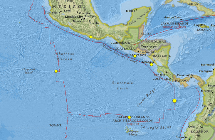earthquakes Mexico