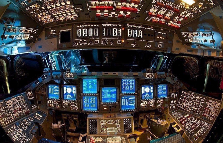 Space Shuttle Control Cabin
