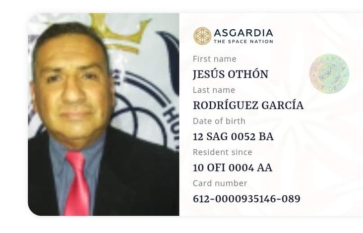 Vote for the Mexican Asgardia Parlamentary Candidate Jesús Othon Rodríguez García