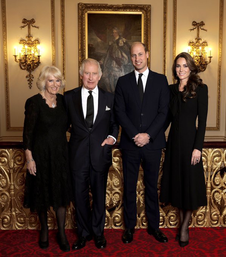 King Charles and Queen Consort pictured with Prince and Princess of Wales for first time The official photograph was taken before a reception for heads of state on Sept 18