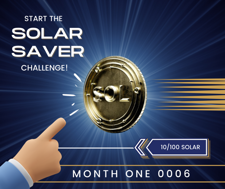 I challenge you to the Solar Saver Challenge!