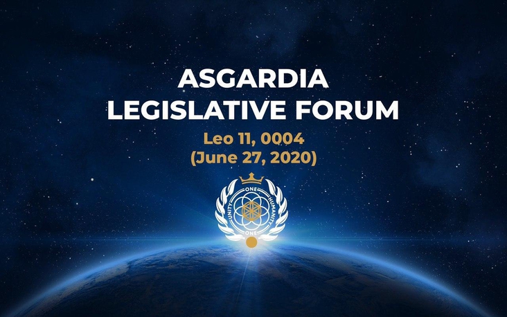 Asgardia Legislative Forum - Domicile Act and Guest speaker from Nation Builders