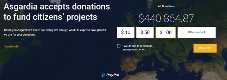 Donations in cryptocurrencies