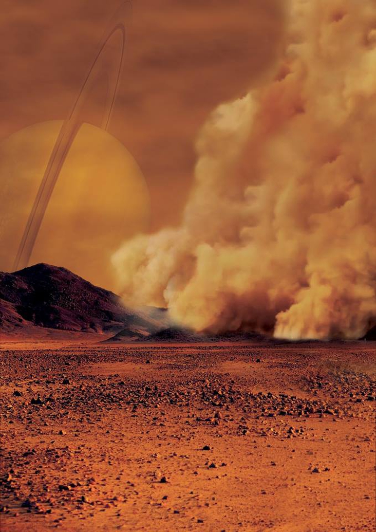 Titán el tercer astro del sistema solar con tormentas de polvo