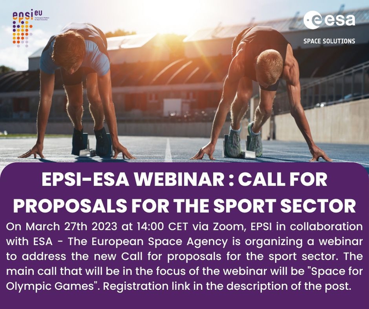ESA - EPSI Webinar : Call for proposals for the sport sector