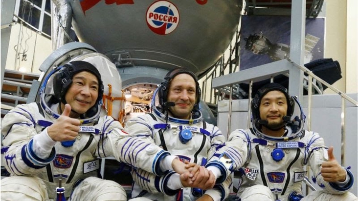 Japanese billionaire blasts off to International Space Station