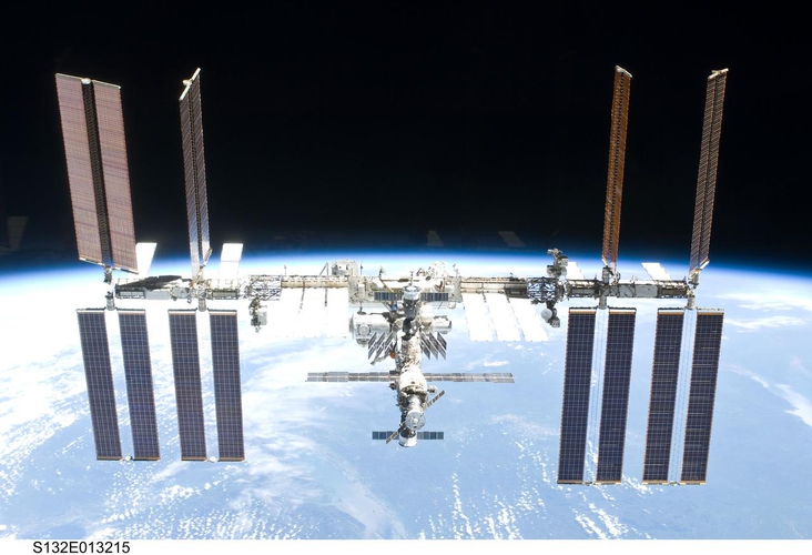 A space station construction