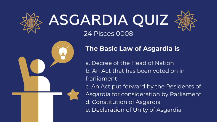 Asgardia Quiz - 24 Pisces 0008 (21 February 2024)