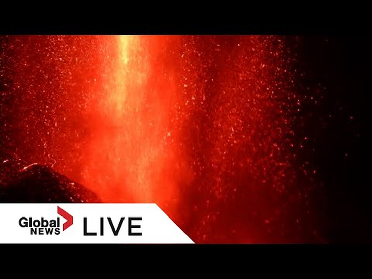 La Palma volcano blasts out jets of red-hot lava as eruption continues | LIVE