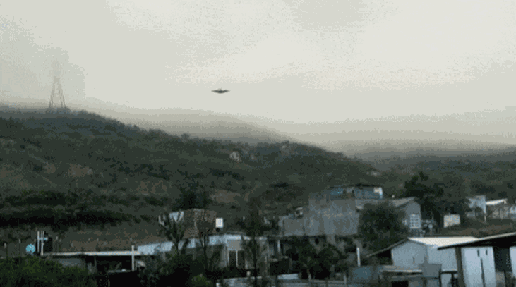 UFO in the skies of the San Agustín, Oaxaca.