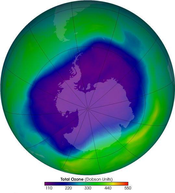 OZONE LAYER & PERMAFROST  - The Ozone Hole in Antarctica and underwater methane leak just below Antarctica