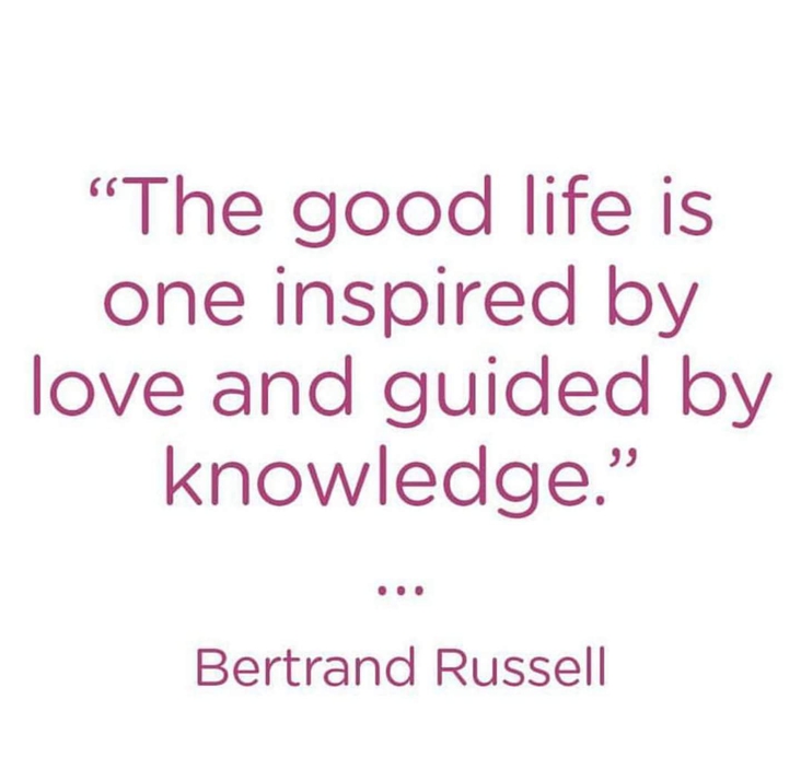 İyi hayat, aşktan ilham alıp bilgiyle yönlenendir ..