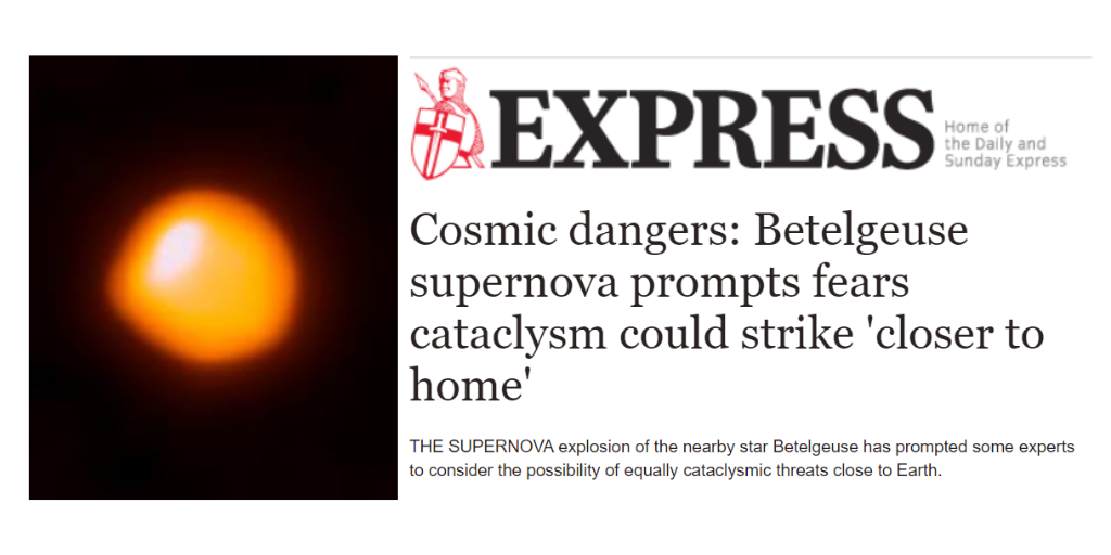 Betelgeuse Supernova Wake Up Call Major Asteroid Strikes Could Happen Much Closer To Home Asgardia The Space Nation